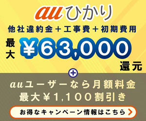 auひかりのバナー画像