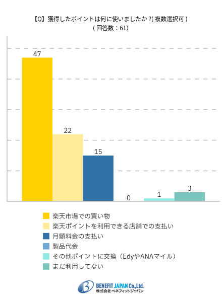 三木谷キャンペーンで獲得した楽天ポイントの使い道の調査